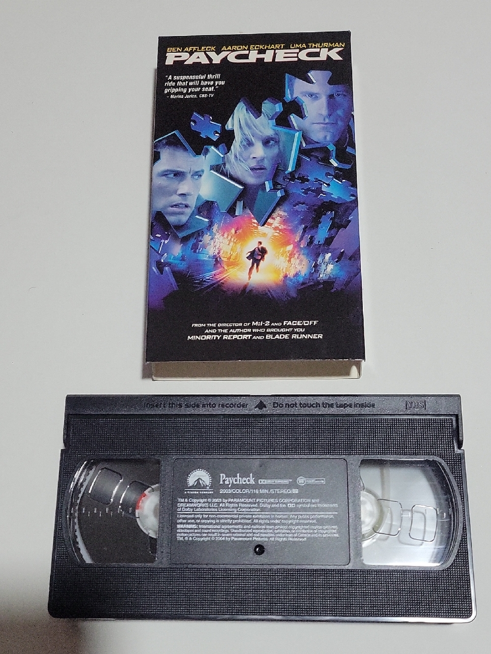 Paycheck VHS - Picture 4 of 4